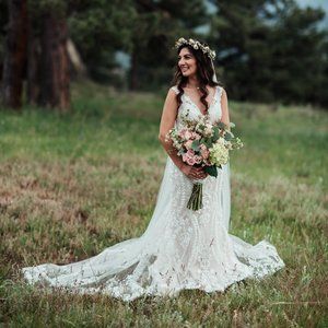 poshmark boho wedding dress